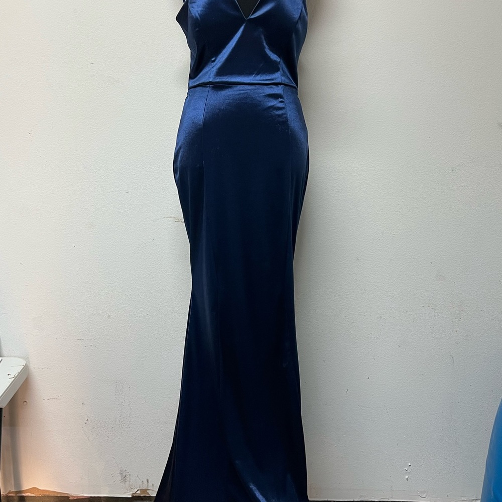 Emmie Lace-Up Mermaid Satin Formal Dress